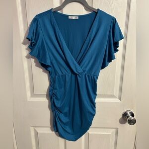 Like New Teal Maternity Shirt